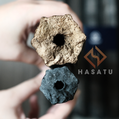 Alternative view of Sawdust charcoal