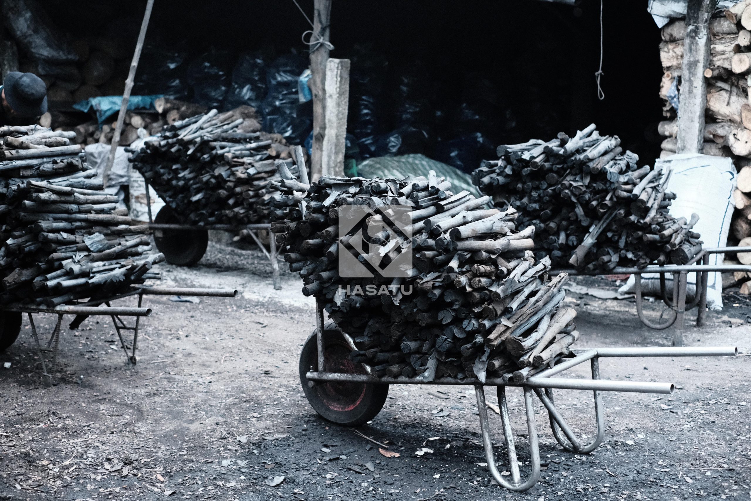 natural wood charcoal